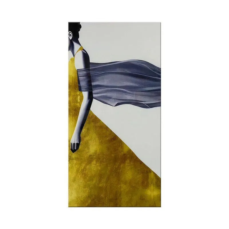 Abstract Woman Wall Painting media 4