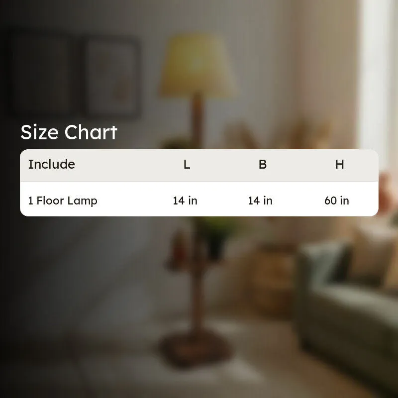 Jovana Shelf Wooden Floor Lamp media 9