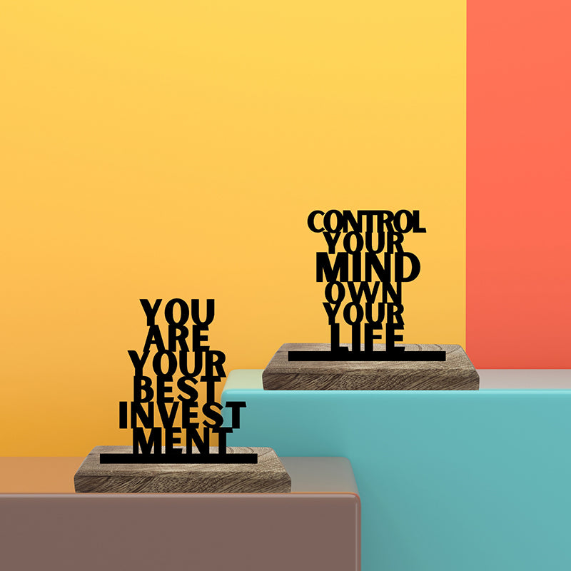 Own Your Life Showpiece - Set Of Two