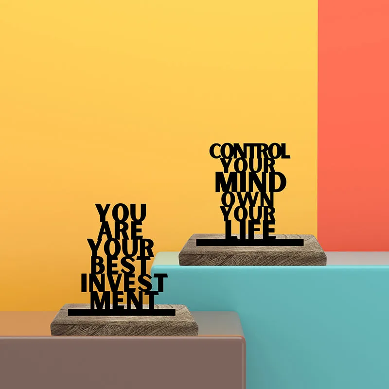 Own Your Life Showpiece - Set Of Two media 1