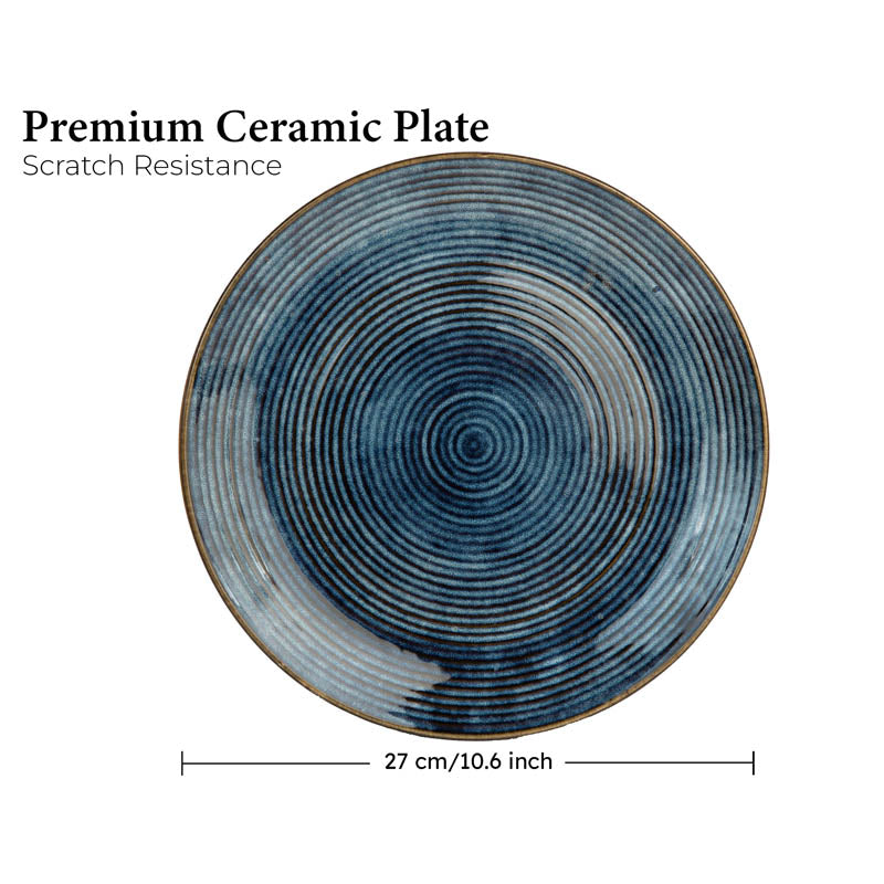 Meghneel Handmade Dinner Set (Blue) - 8 Piece Set media 7