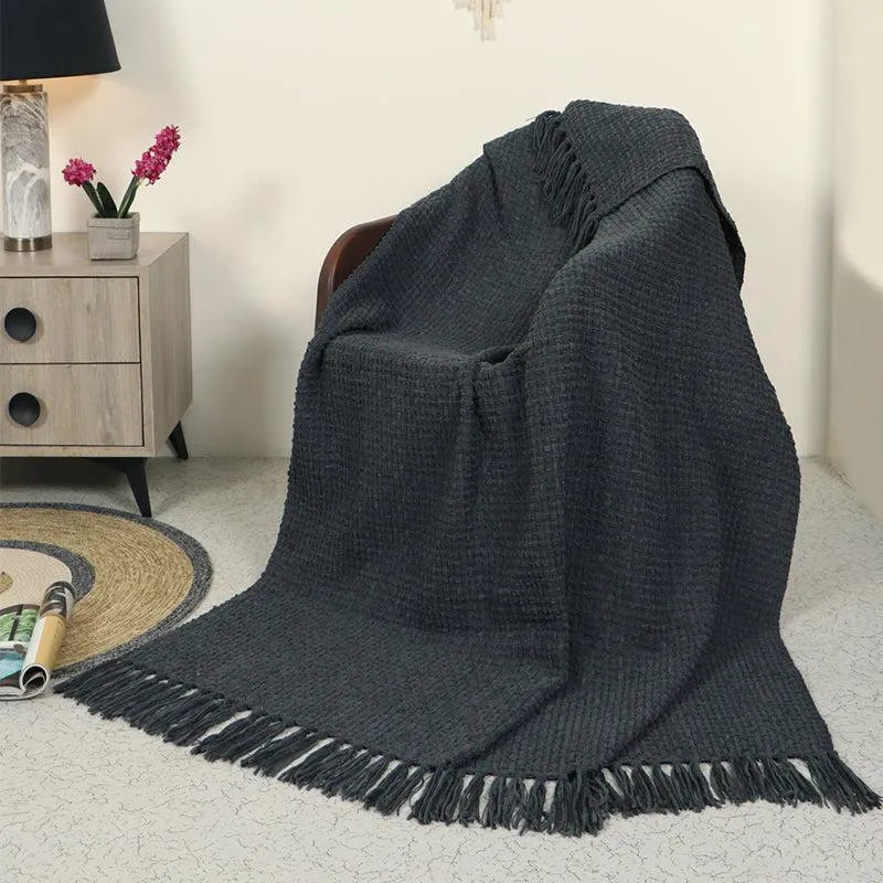 Cozy Loom Throw - Blue media 1