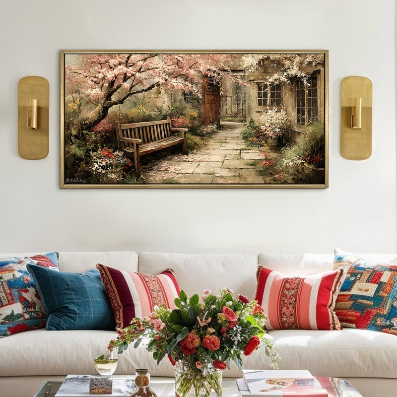 European Blossom Tree Leisure Seat Wall Art