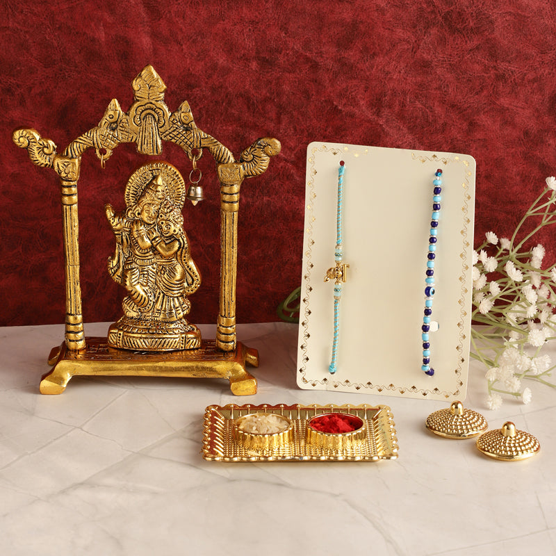 Radha Krishna Rakhi Hamper