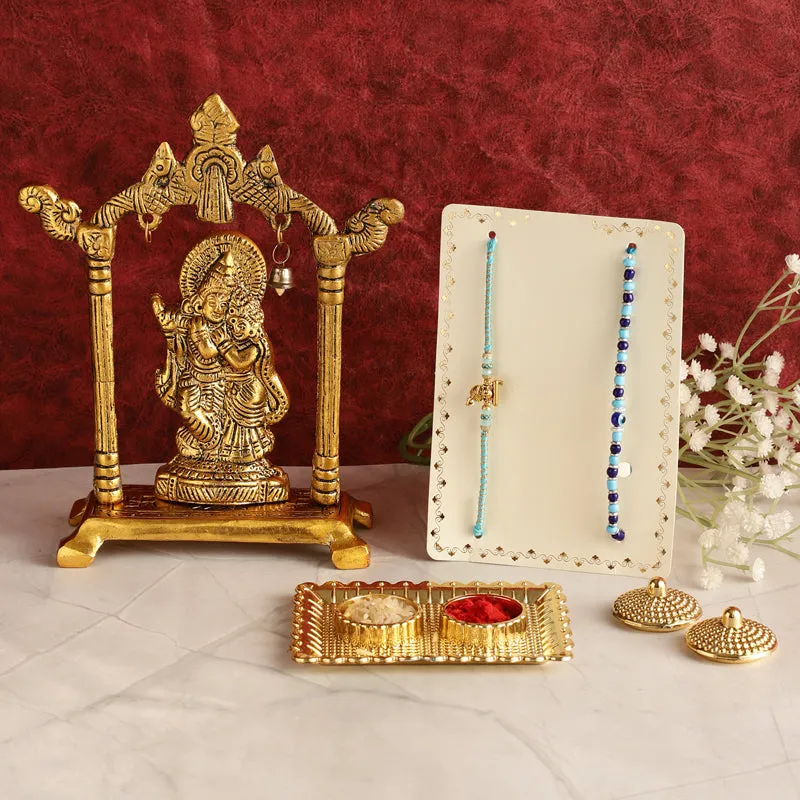 Radha Krishna Rakhi Hamper media 1