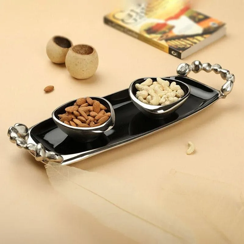 Karla Bowl With Tray (Black) - Set Of Three media 1