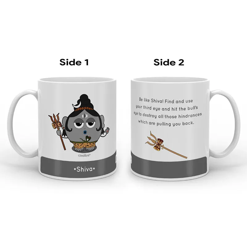 Whimsy Cute Shiva Ceramic Coffee Mug - 300 mL media 5