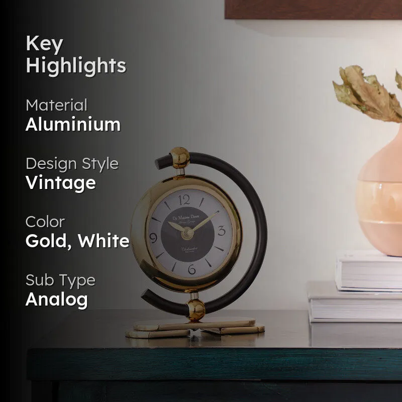 Keisa Table Clock - Gold media 2
