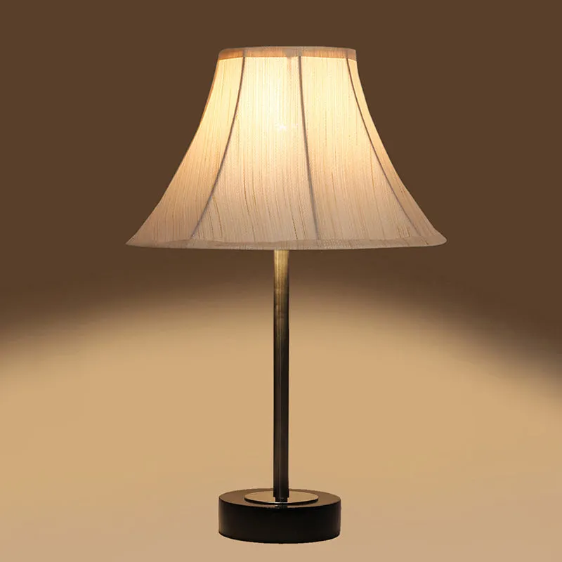 Ceylon Arc Rodin Wooden Table Lamp - OffWhite,Silver,Black media 6