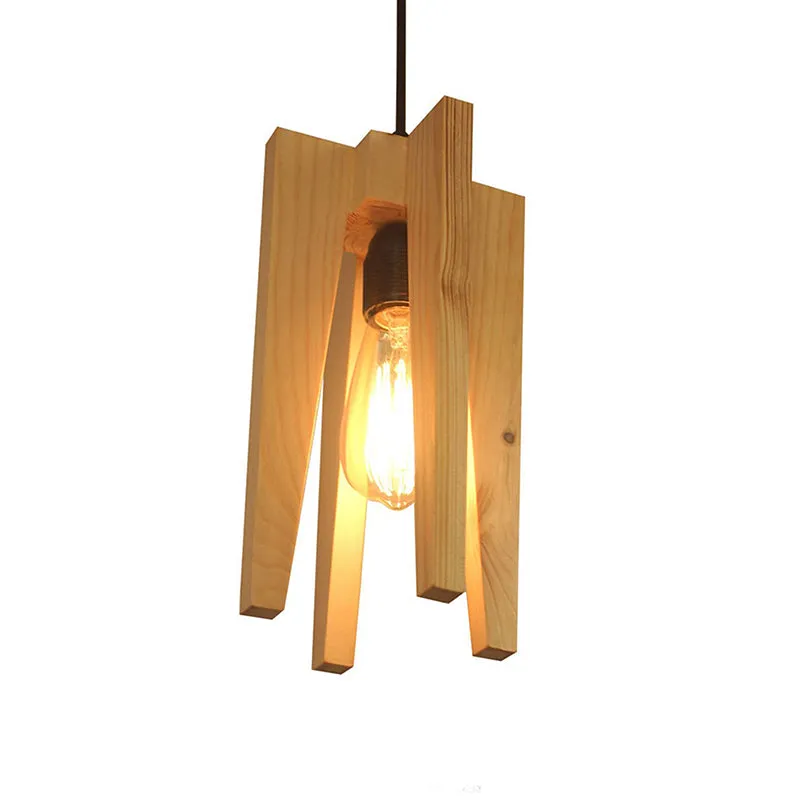 Lancel Single Wooden Ceiling Lamp media 7