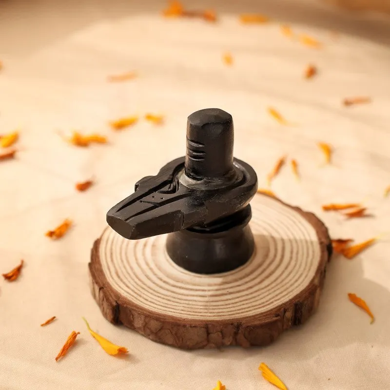 Shivling Divine Ebony Wood Idol media 3