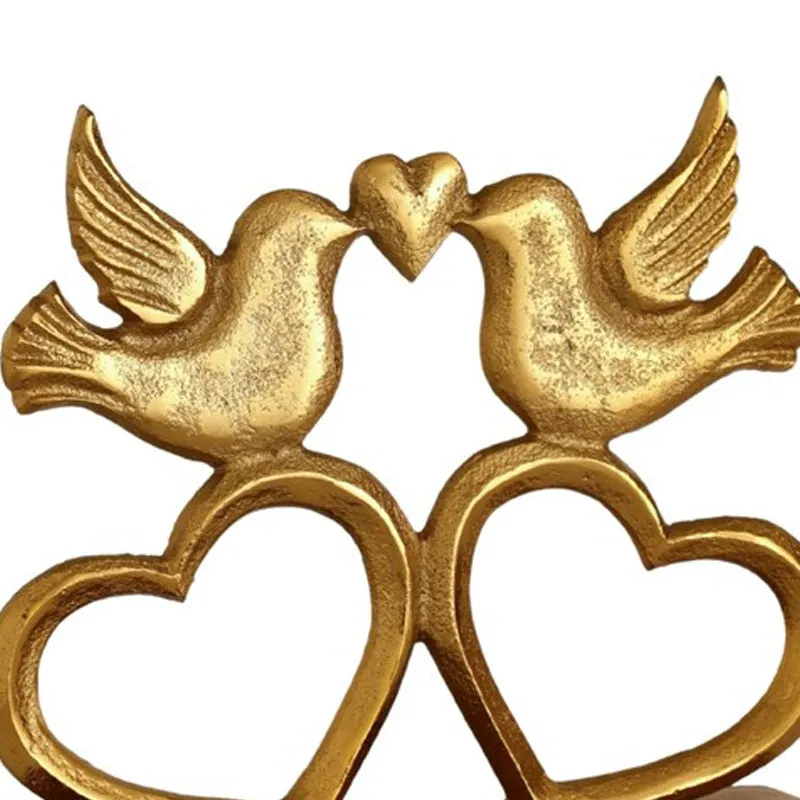 Twin Hearts Aluminum Table Showpiece media 6