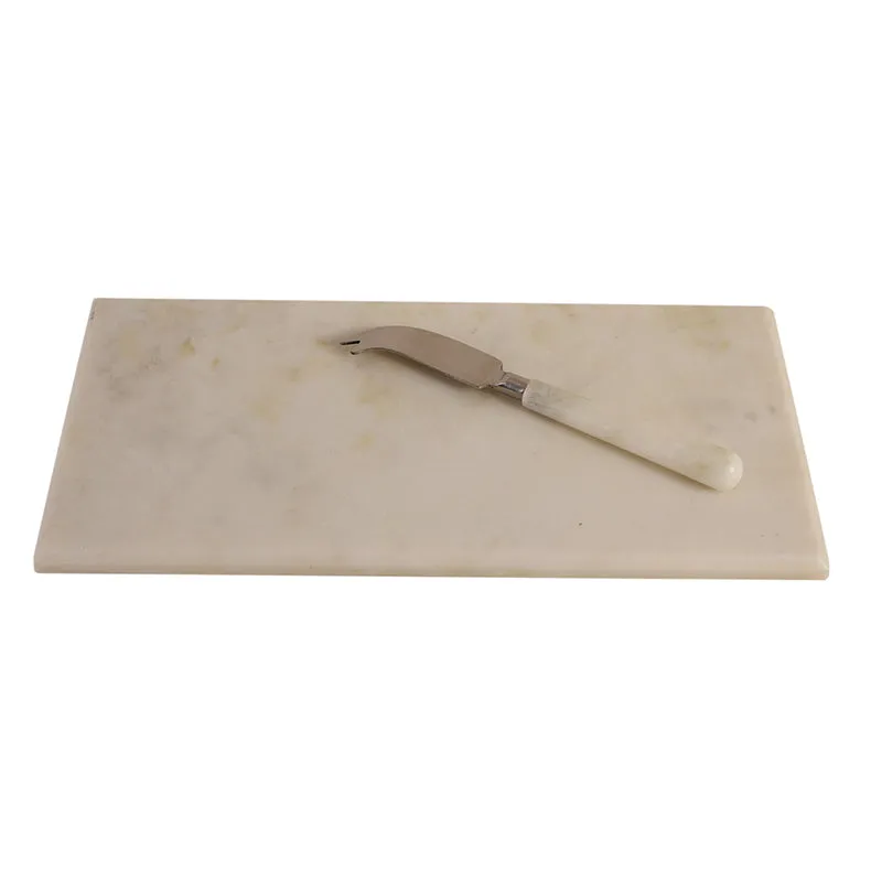 Nadir Marble Platter With Knife - Two Piece Set media 5