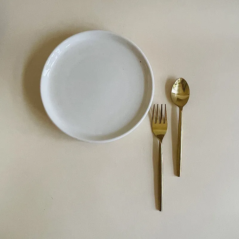 Aurale Ceramic Quarter Plate (White) - Set Of Four media 4