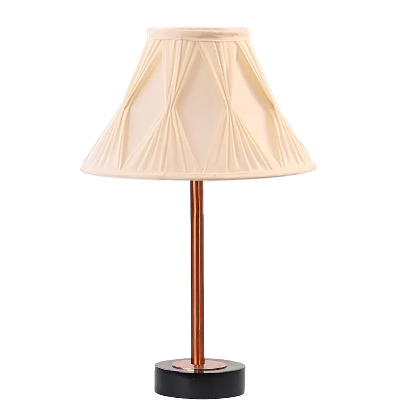 Pleatra Pinch Rodin Wooden Table Lamp - Ivory,Copper,Black media 4