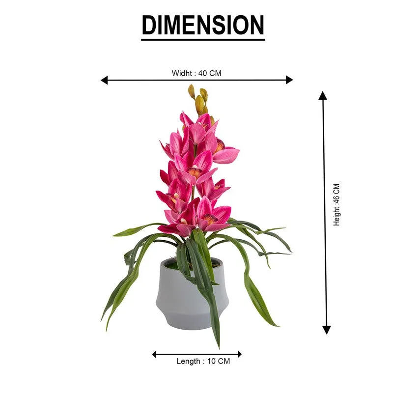 AarviDecor Blush Orchid Silk Artificial Plants media 9