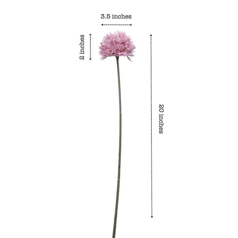 Artificial Realistic Chrysanthemum Flower Stick (Lavender) - Set Of Six media 8