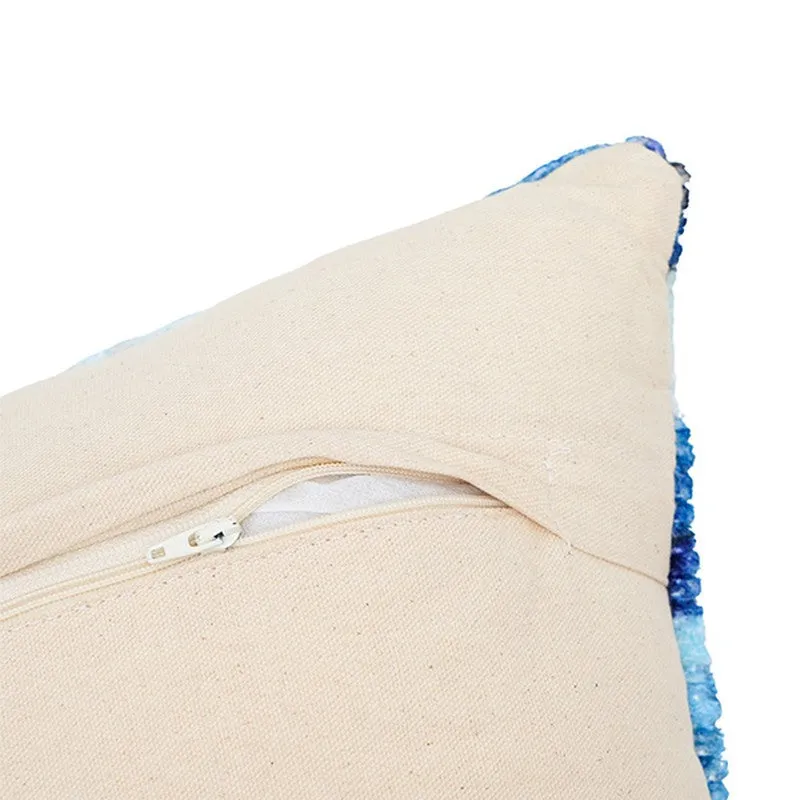 RythmFlow Cushion Cover (Blue) - Set Of Two media 5