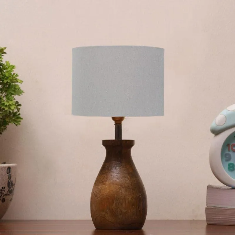 Sheldo Fabric Table Lamp - Grey,Brown media 3