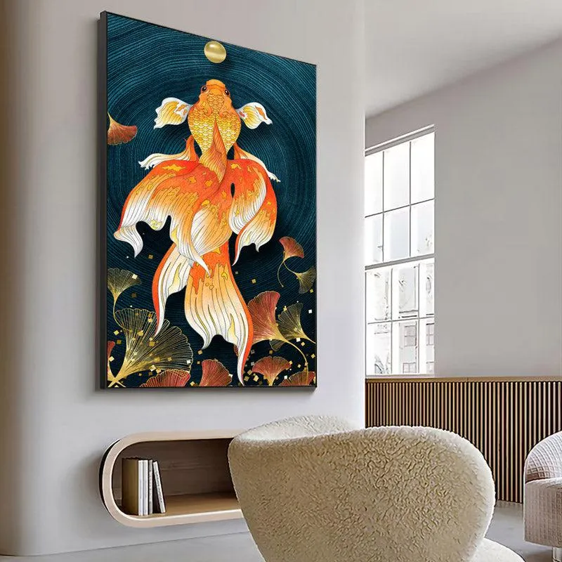 Tiffany Goldfish Wall Art media 1