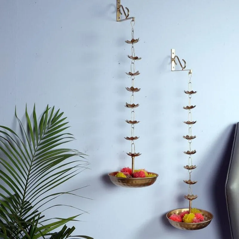 Trikshana Hanging Urli - Set Of Two media 1