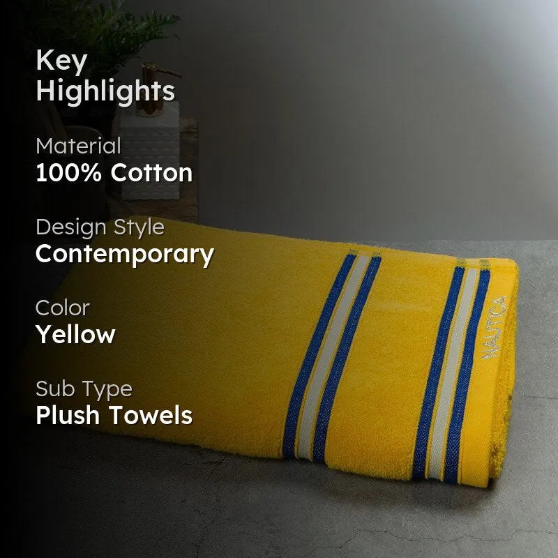 Nautica Dove Dual Down Cotton Bath Towel - Yellow media 2
