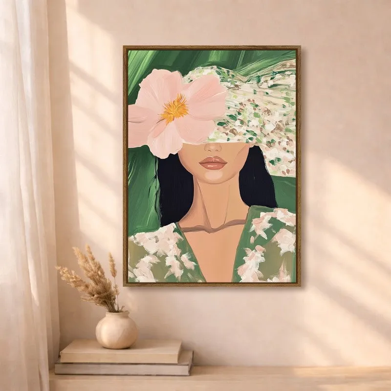 Metro Floral Muse Canvas Wall Art With Frame media 4