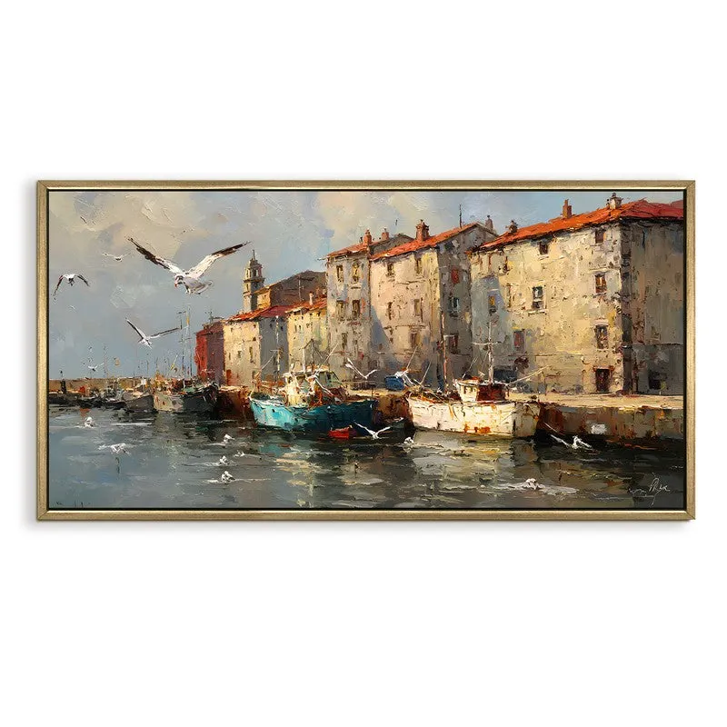 Portside Canvas Wall Painting With Frame media 3