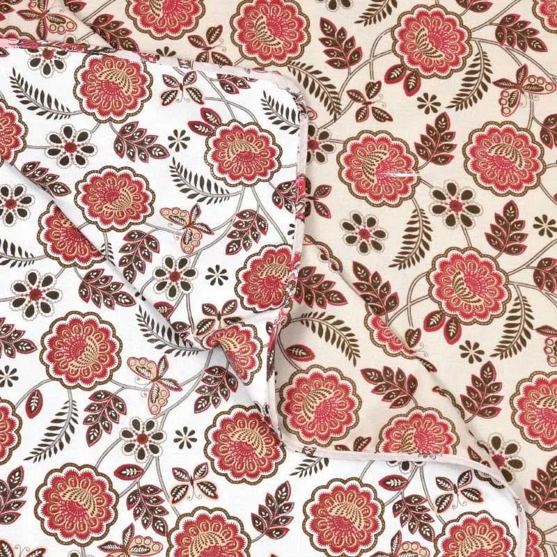 Miksha Floral Printed Brown Cotton Dohar media 7