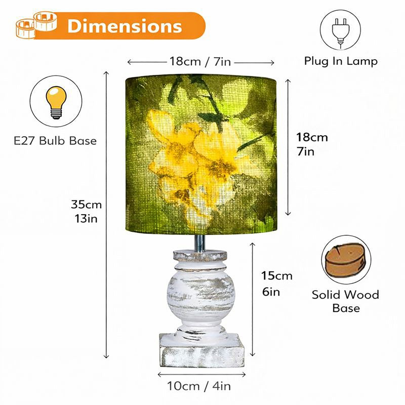 BlossomNest Light Wooden Table Lamp media 8