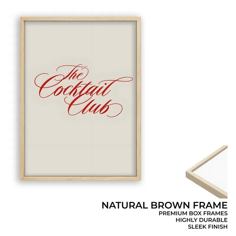 Sip Script Archival Canvas Wall Art - Brown media 10