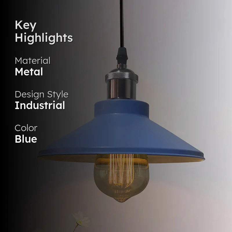 Stellara Metal Ceiling Lamp - Blue media 2