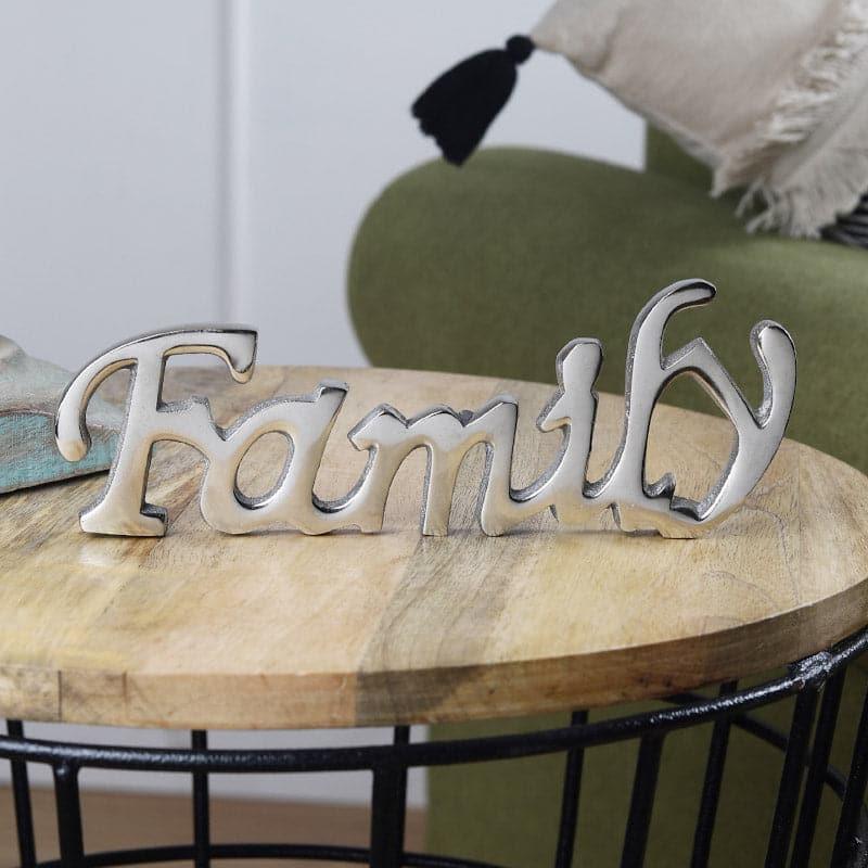 Family Forever Typography Showpiece - Silver media 3