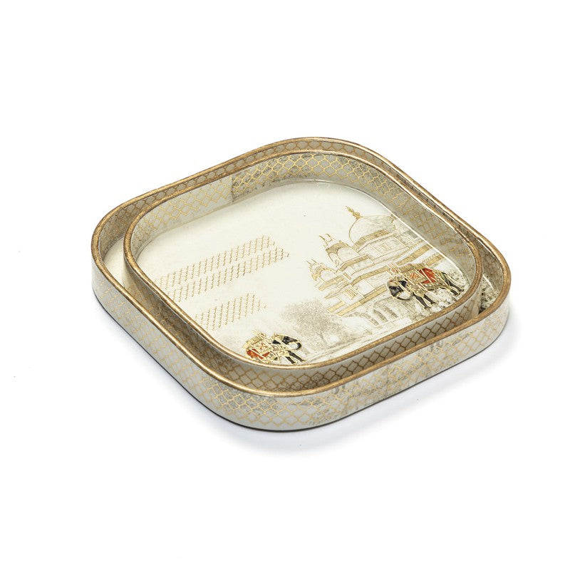 Shahi Savari Serving Tray - Set Of Two media 8