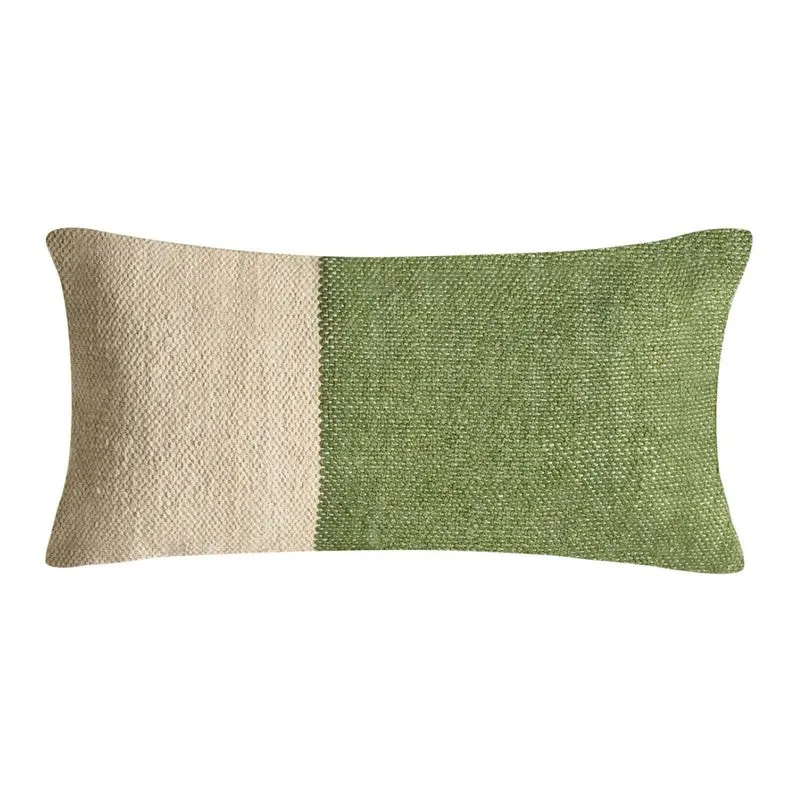 Colorblocked Cotton Cushion Cover - Set of Two media 6