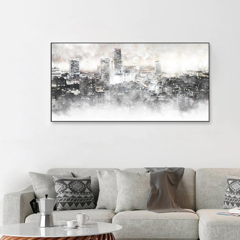 Urban Haze Canvas Wall Painting