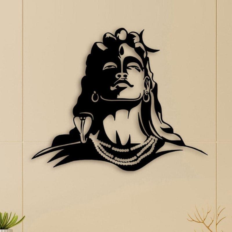 Adiyogi Bless Iron Wall Accent
