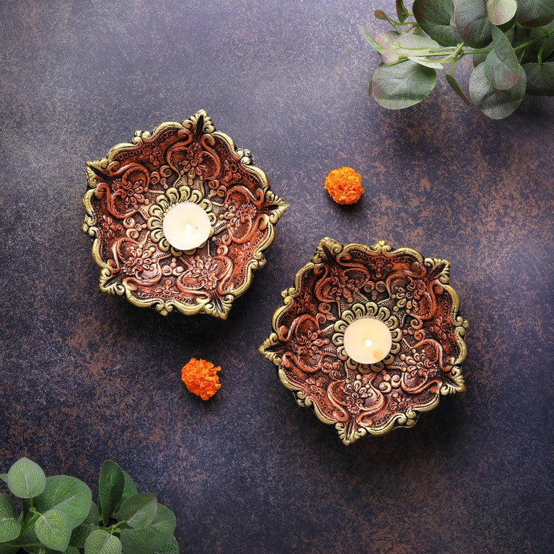 Panchmukhi Diya - Set Of Two