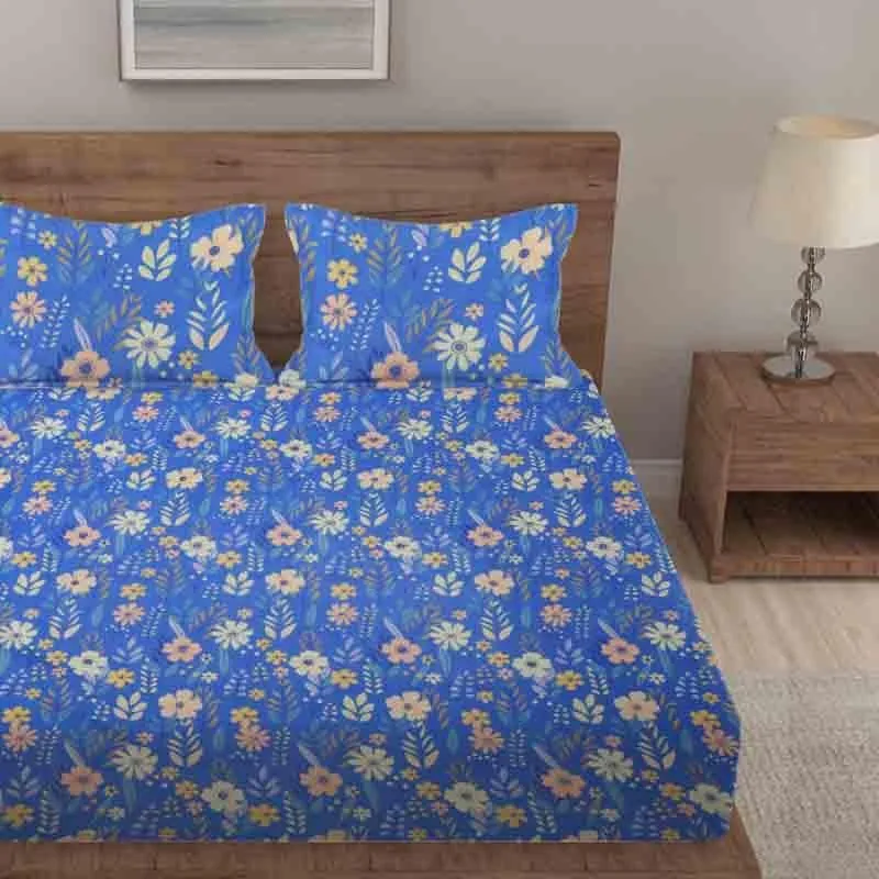 Garden Of Flowers Bedsheet - 130 GSM media 1