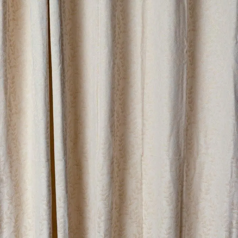 Noor Jacquard Single Curtain (Beige) media 4