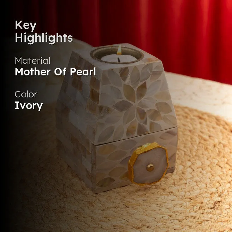 Vajra Candle Holder With Drawer media 2