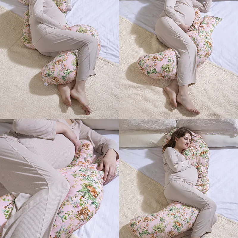 Viora Cotton L Maternity Pillow With Polyester Filling - Multicolor media 3