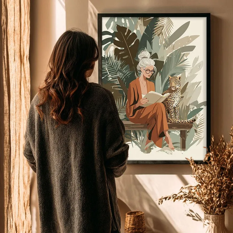 Wild Whimsy Canvas Wall Painting - Black Frame media 4