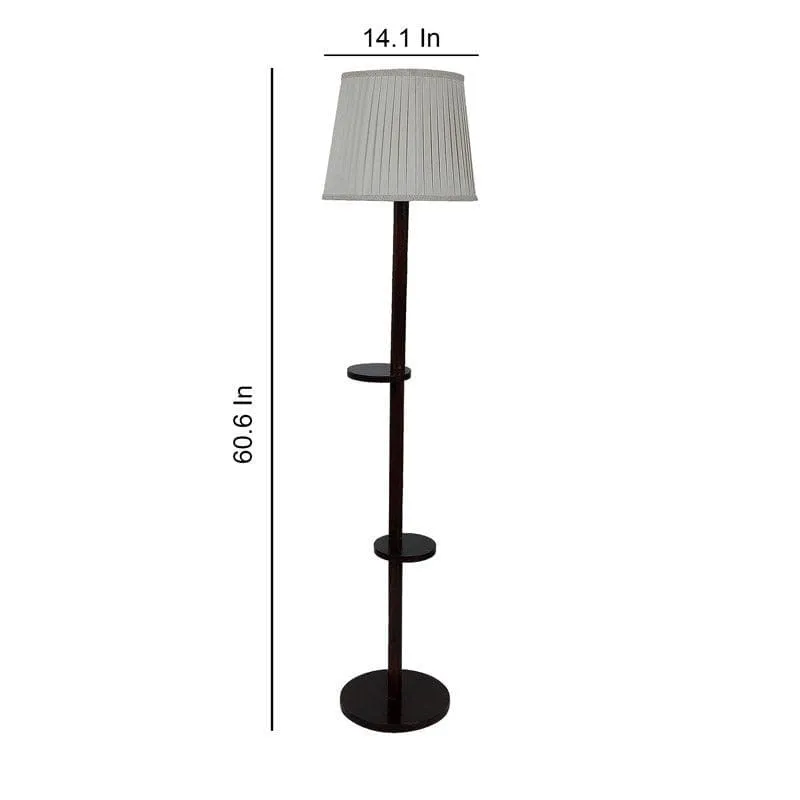 Lark Grace Floor Lamp With Shelf - Beige media 5