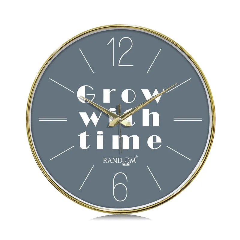 Grow With Time Round Analog Wall Clock - Grey media 3