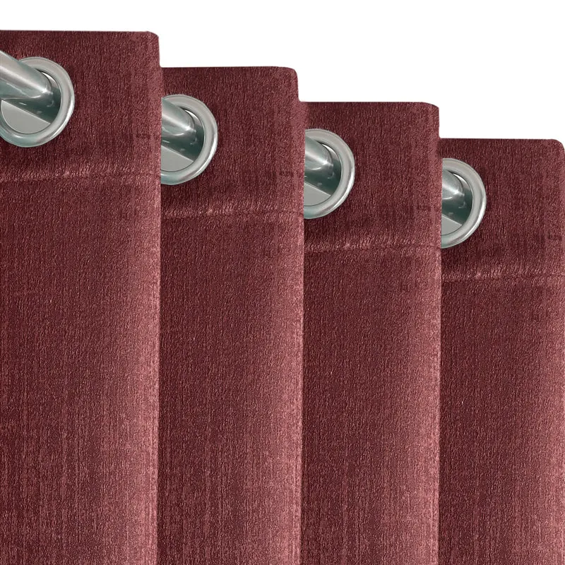 Saral Home Auriel Blackout Curtain (Mauve) - Set Of Two media 4