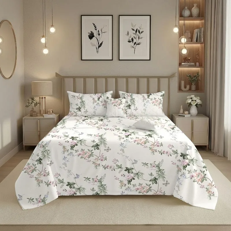 Moon Flowers GlaceCotton Kids Bedding Set (180 GSM) - Five Piece Set media 3