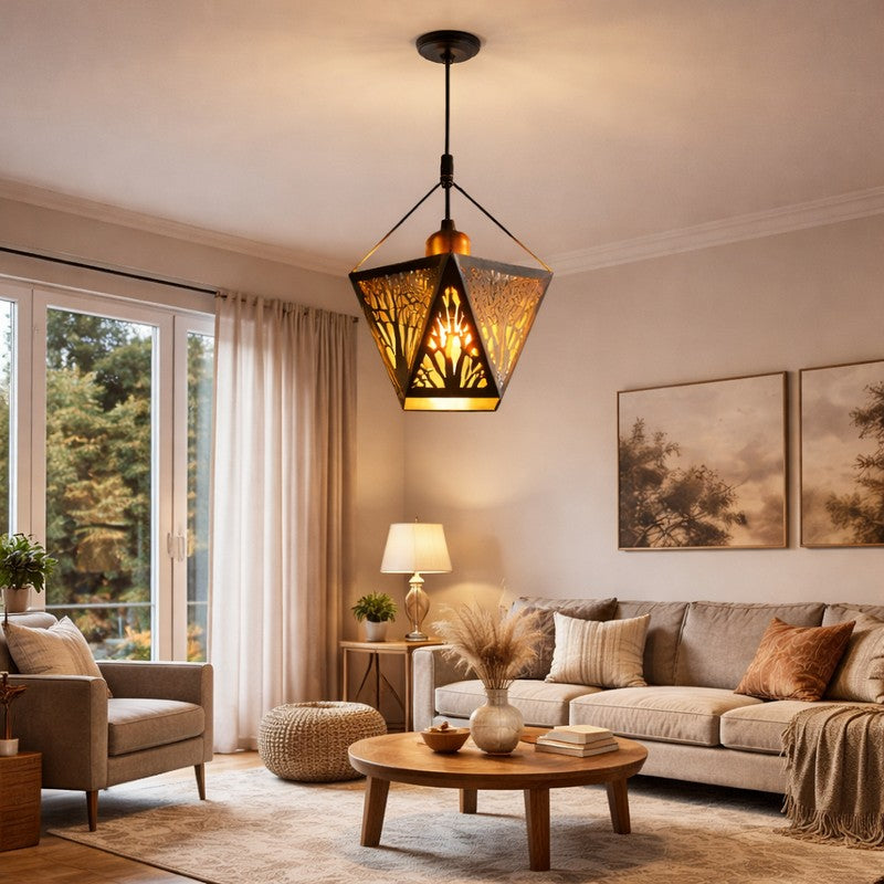 Prism Lantern Metal Ceiling Lamp