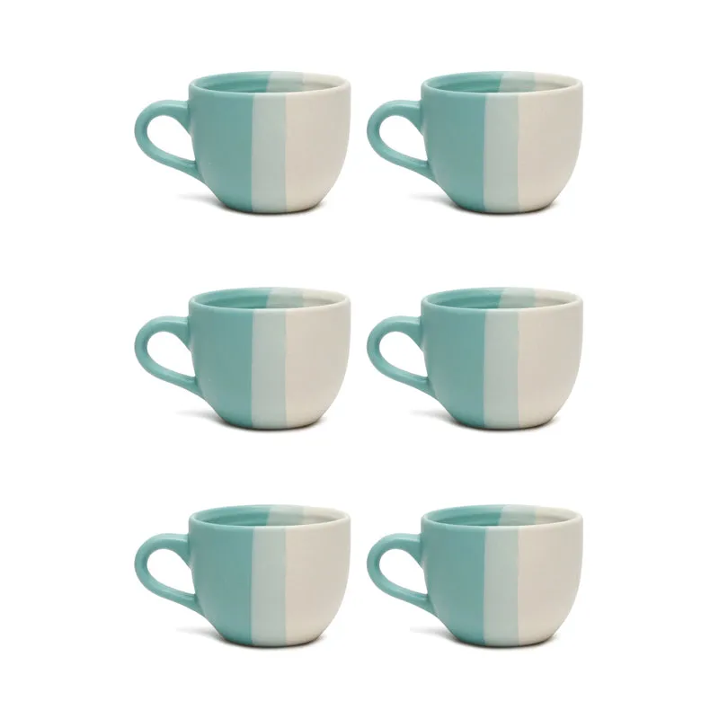 Jade Ceramic Tea Cup (180 mL Each) - Set Of Six media 3