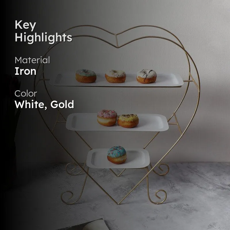 Heart Delicacy Cake Stand media 2
